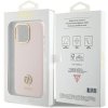 Guess GUHCP15XM4DGPP iPhone 15 Pro Max 6.7 jasnoróżowy/pink hardcase Silicone Logo Strass 4G